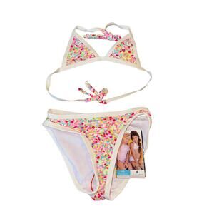 Girls Nordstrom Snapper Rock Two Piece Swim Set UPF 50 Confetti Size 6